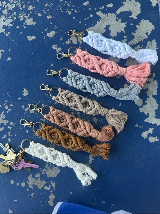 unknown Accessories - Macrame Keychains Pick a color!